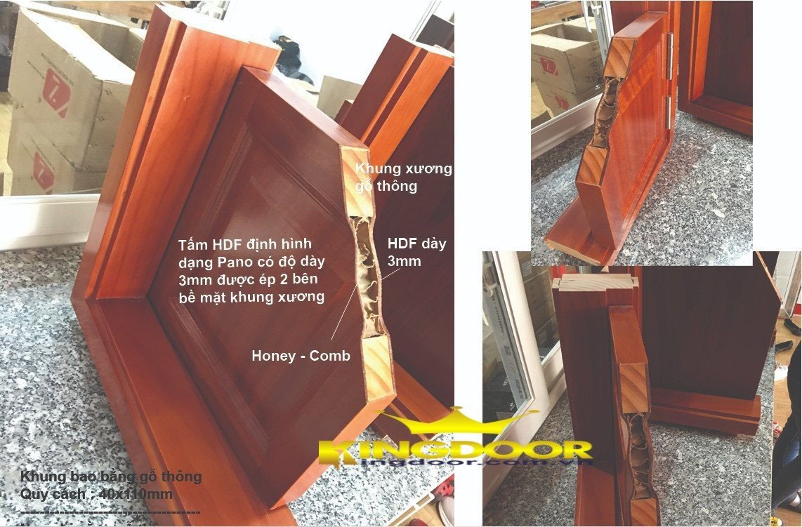 Giá cửa gỗ HDF phòng ngủ