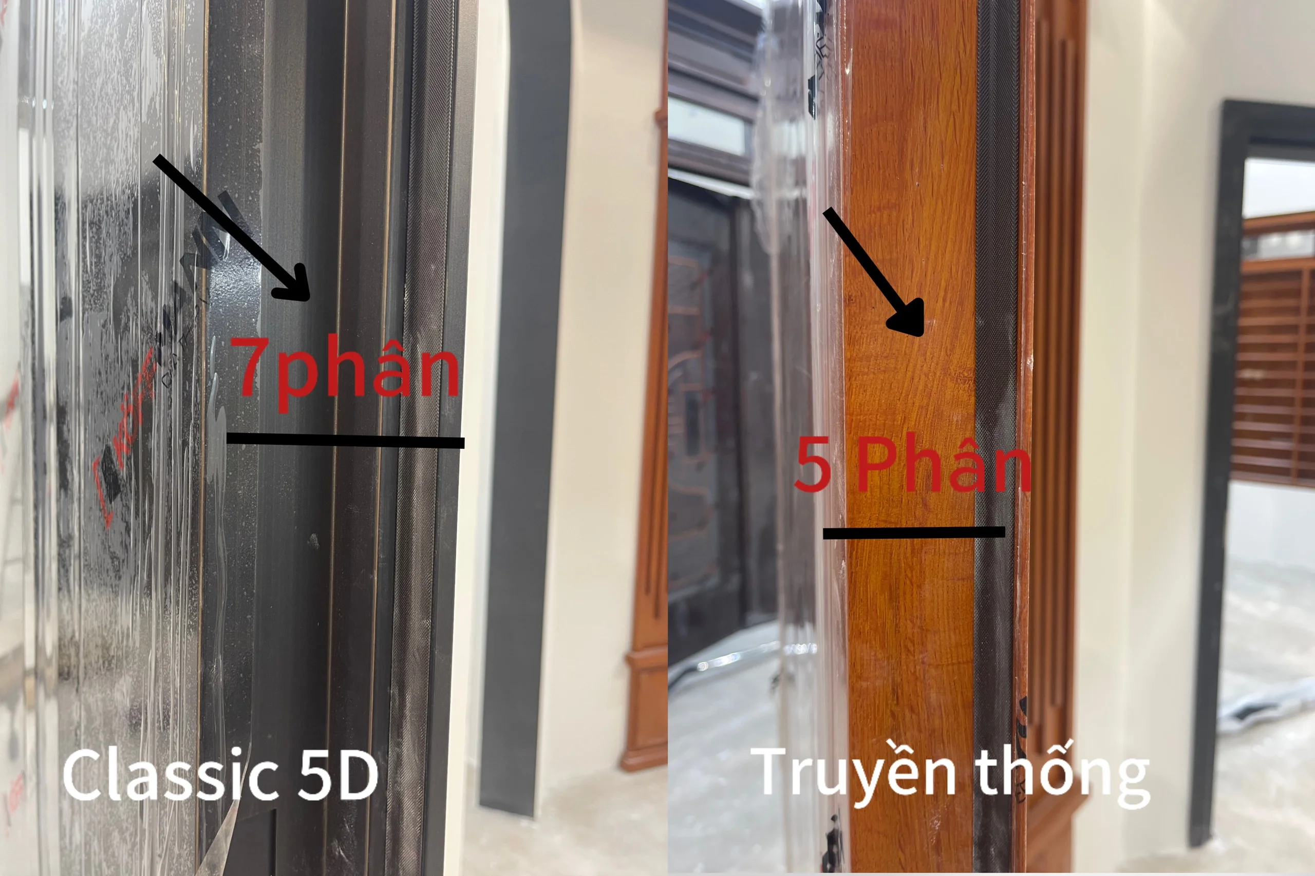 Cửa thép Classic 5D 