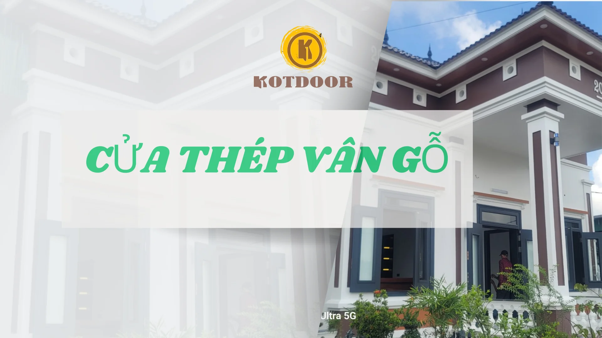 Cửa thép vân gỗ