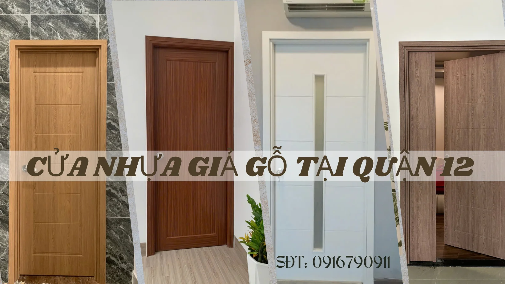 Cửa nhựa giả gỗ tại Quận 12