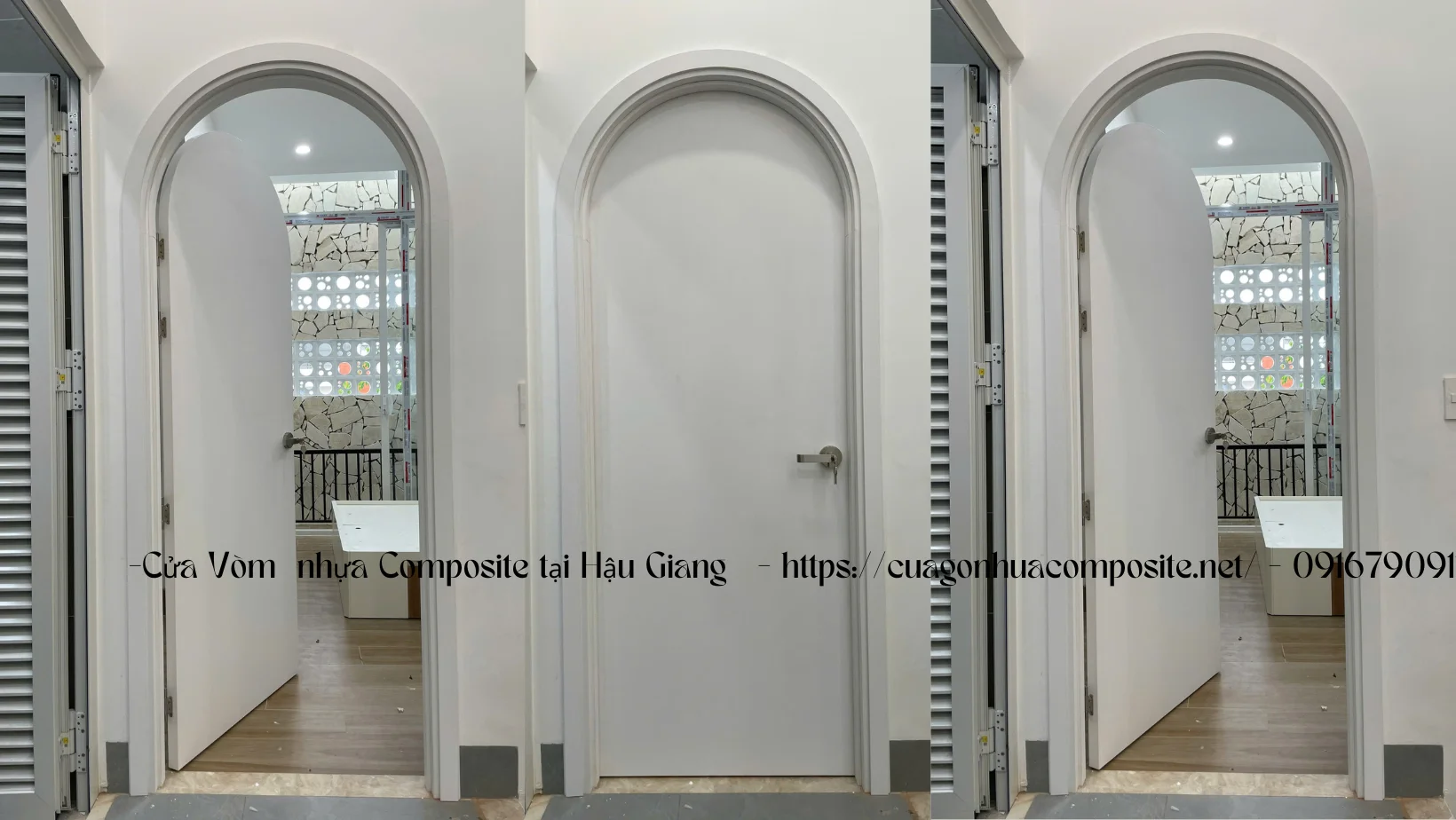 Giá cửa vòm nhựa Composite tại Hậu Giang