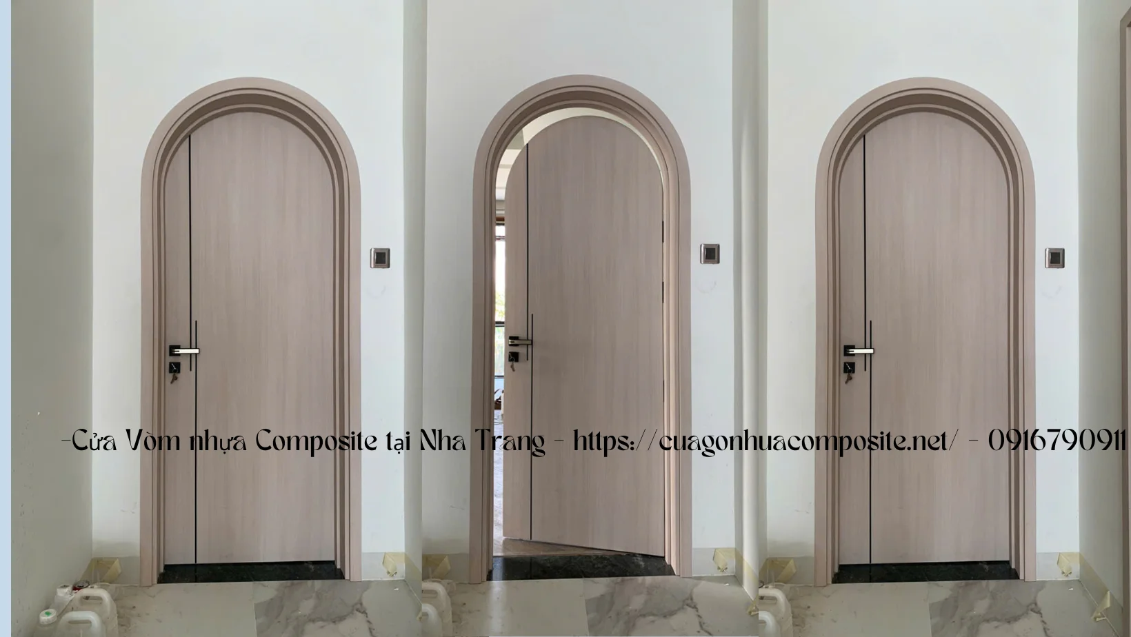 Báo giá cửa vòm composite tại Nha Trang