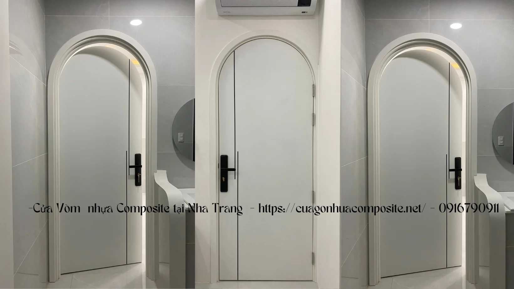 Báo giá cửa vòm composite tại Nha Trang