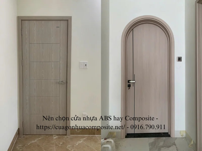 Nên chọn cửa nhựa ABS hay Composite