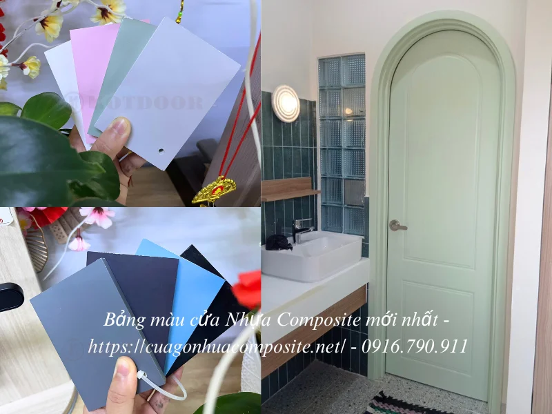 Bảng màu cửa nhựa composite