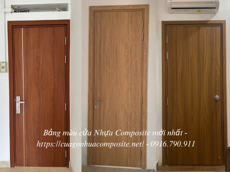 Bảng màu cửa nhựa composite