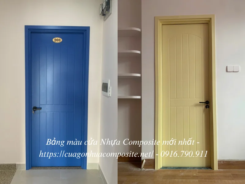 Bảng màu cửa nhựa composite