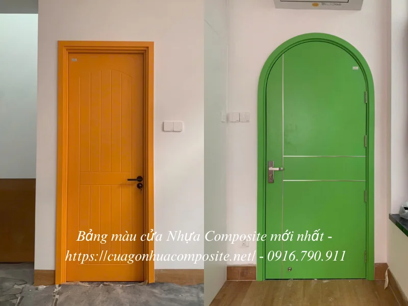 Bảng màu cửa nhựa composite
