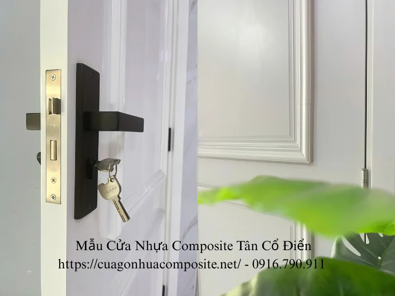 Mẫu cửa nhựa composite tân cổ điển