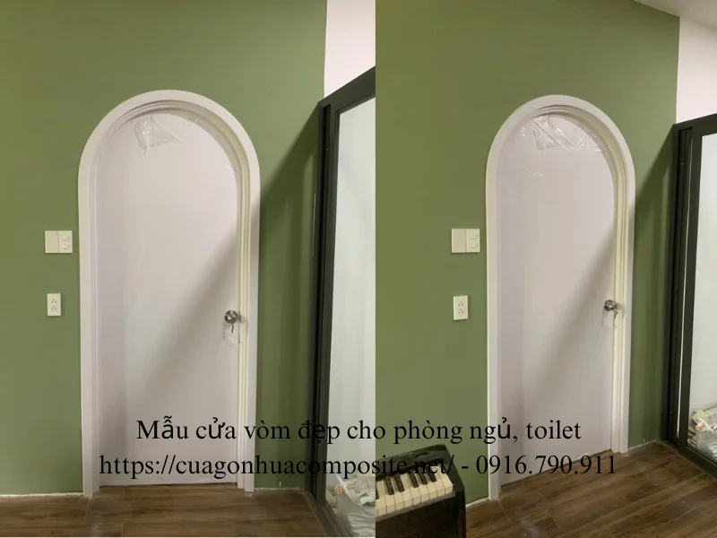 Mẫu cửa vòm đẹp cho phòng ngủ, toilet