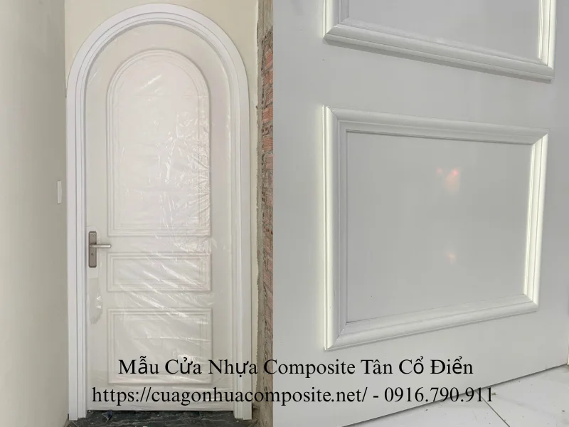 Mẫu cửa nhựa composite tân cổ điển