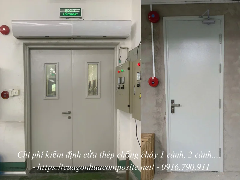 Chi phí kiểm định cửa thép chống cháy