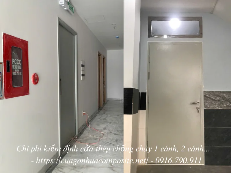 Chi phí kiểm định cửa thép chống cháy