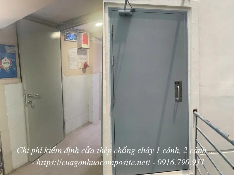 Chi phí kiểm định cửa thép chống cháy
