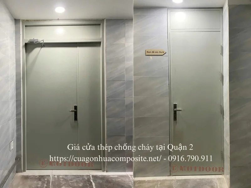 Giá cửa thép chống cháy. tại Quận 2
