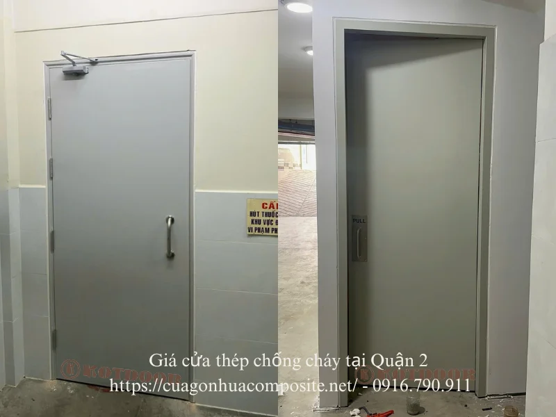 Giá cửa thép chống cháy. tại Quận 2