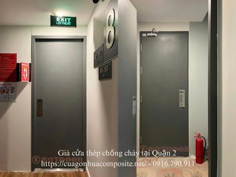 Giá cửa thép chống cháy. tại Quận 2