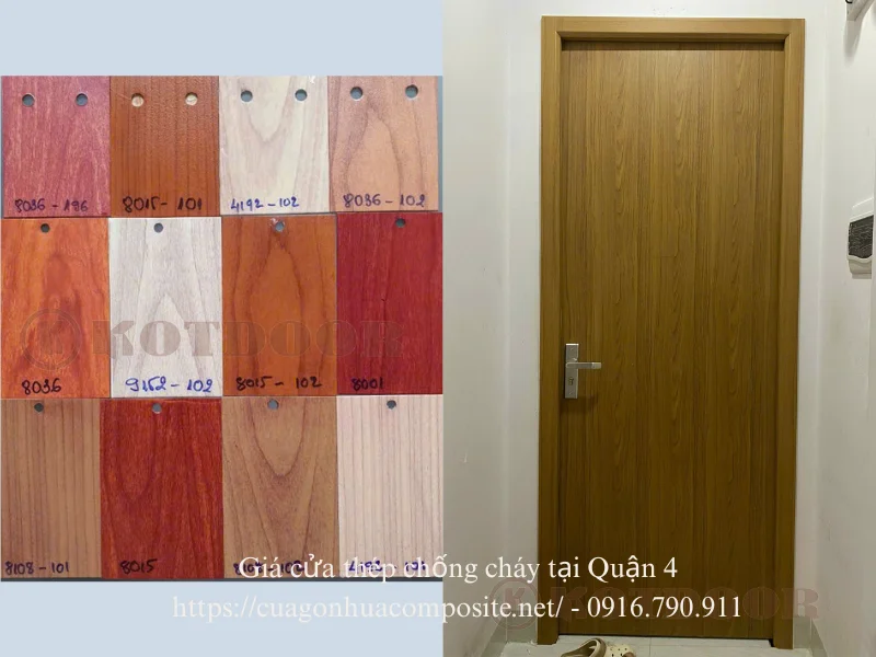 Giá cửa thép chống cháy tại Quận 4