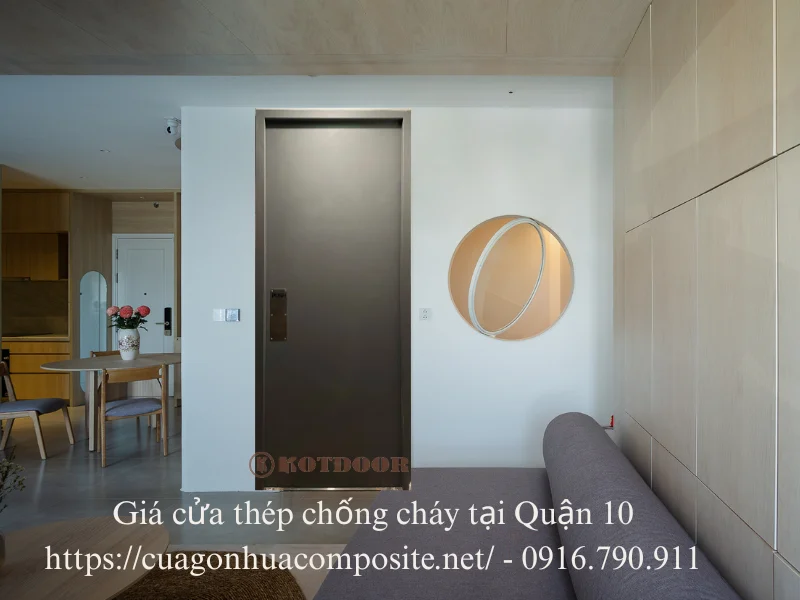 Giá cửa thép chống cháy tại Quận 10
