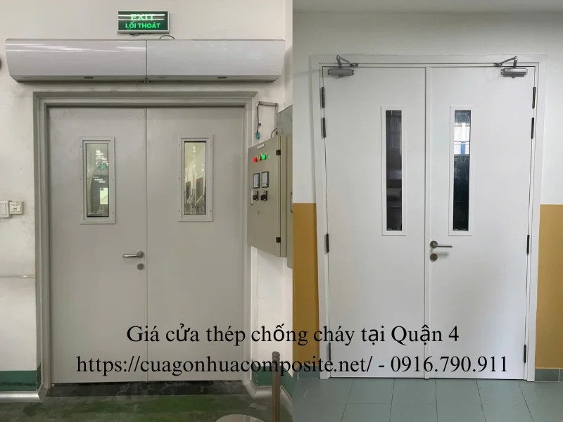 Giá cửa thép chống cháy tại Quận 4