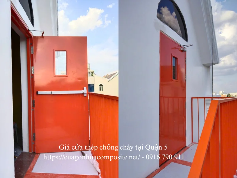 Giá cửa thép chống cháy tại Quận 5 
