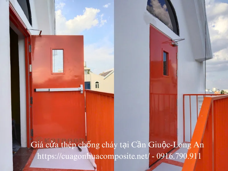 Giá cửa thép chống cháy tại Cần Giuộc-Long An