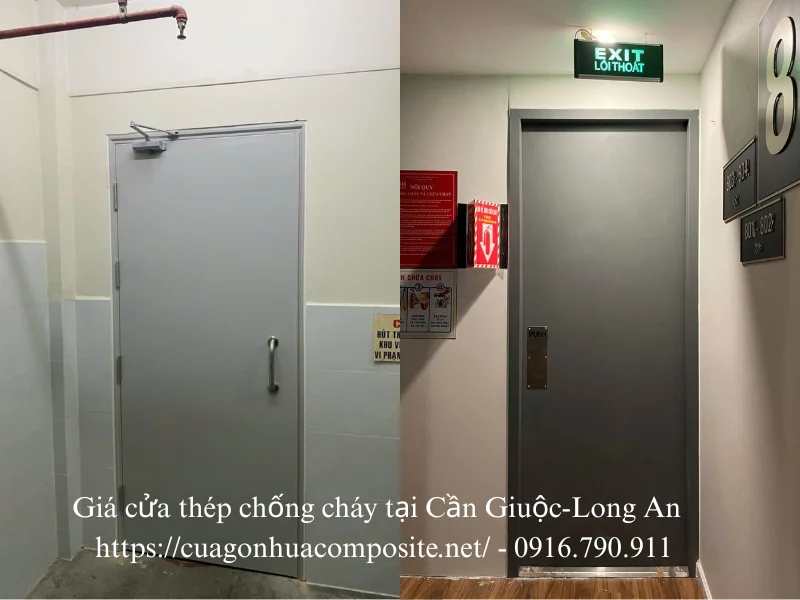 Giá cửa thép chống cháy tại Cần Giuộc-Long An