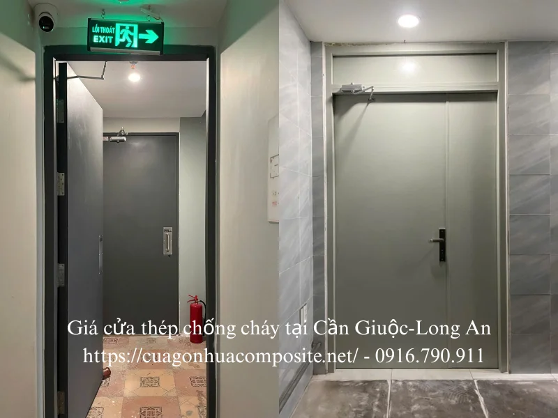 Giá cửa thép chống cháy tại Cần Giuộc-Long An