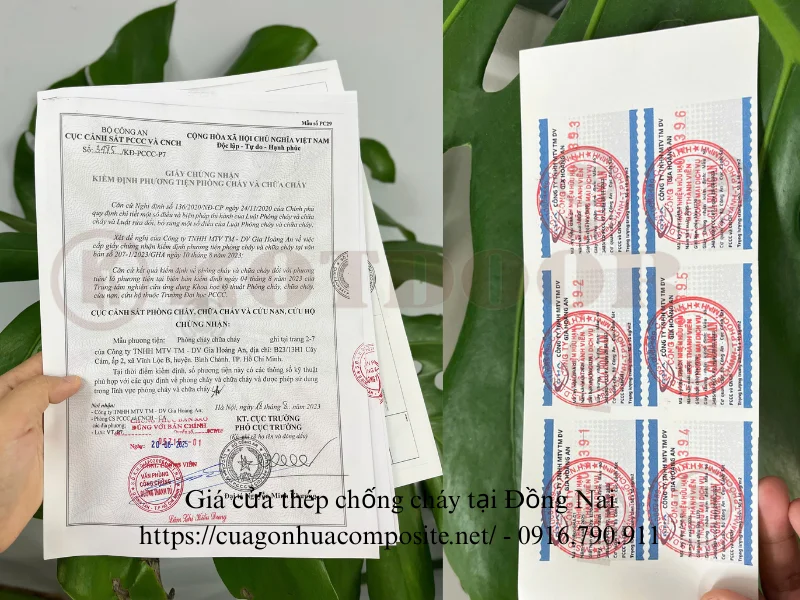 Giá cửa thép chống cháy tại Đồng Nai
